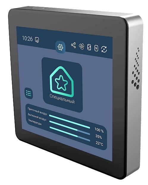 Компактная приточно-вытяжная установка Energolux Riviera GO R-EC CRW 310 (Z2) (подвесная, с водяным нагревателем, роторный регенератор)