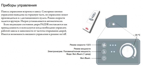 Тепловая завеса Frico PA3210CE08 (электрическая)