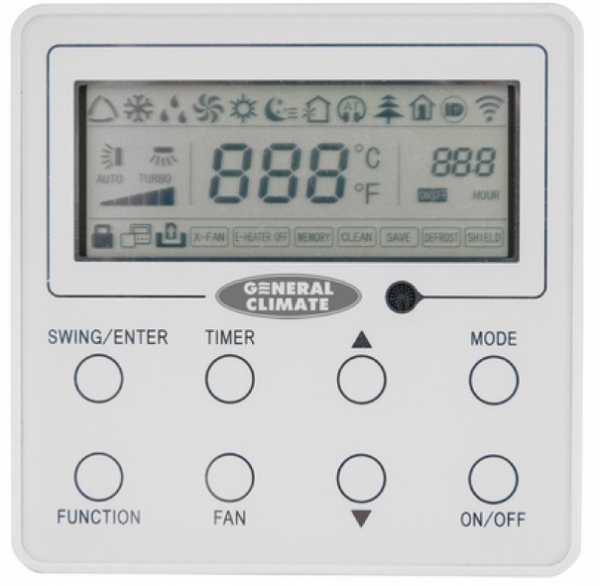Кассетный кондиционер General Climate GC-4CE12HRF(c) / GU-UE12HF (инверторный)