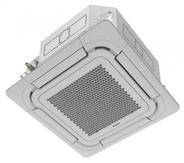 Кассетный кондиционер Hisense ACT-12UR4RCC8 / AUW-12U4RS8 Wi-Fi (инверторный, с модулем Wi-Fi)