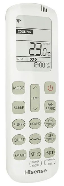 Внутренний настенный блок Hisense AMS-12UR4SVETG67(R) Silver FM (инверторный)