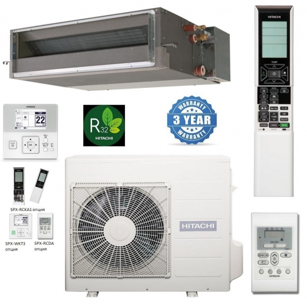 Канальная сплит система Hitachi RAD-50RPE / RAC-50NPE Инверторный