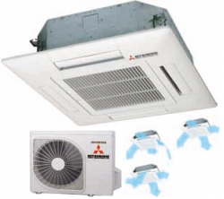 Кондиционер кассетного типа Mitsubishi Heavy FDTC40VD / SRC40ZJX-S (700х700)