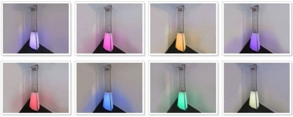 Уличный обогреватель Neoclima 08HW-BL (c LED-подсветкой, газовый, инфракрасный, пирамида)