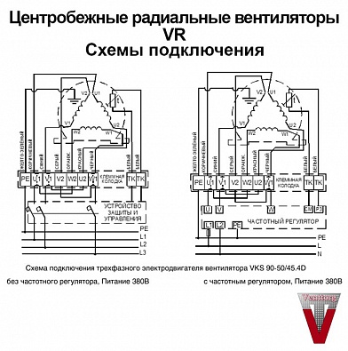 Центробежный вентилятор Venttorg VR 45.8D (радиальный)