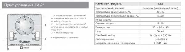 Тепловая завеса Zilon ZVV-1E6T 2.0 (электрическая, нержавеющая сталь)
