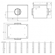 Схема KVK DUO 200 Circular duct fan