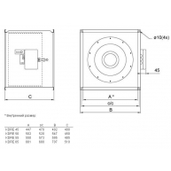 Схема KDRE 65 Square Duct Fan**