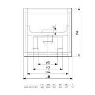 Схема KDRD 50 Square Duct Fan