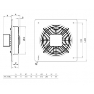 Схема AW 200E2 sileo Axial fan