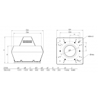 Схема DVNI 630D6 IE3 roof fan insul.