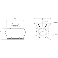 Схема DVN 500EC roof fan
